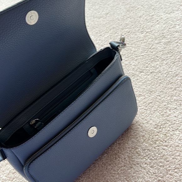 (NWOT) Calvin Klein Blue Shoulder Purse - Picture 5 of 12